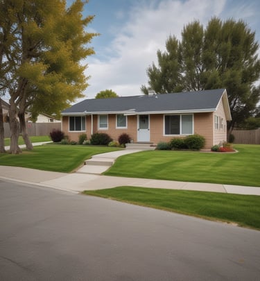 A person stands on a rooftop railing, holding a camera up to their face as they take a photograph. Behind them, a city skyline is visible with a modern glass building reflecting the soft light. The sky appears overcast, casting a moody ambiance over the scene.