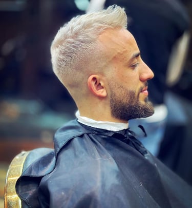a man with a beard and a beard