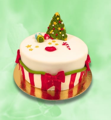 bolos de sonho personalised festive cakes Ana Filipe 