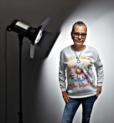 Cozy printed sweatshirt designed by me in the UK,perfect as a unique gift.