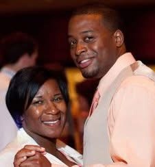a man and woman dancing at a wedding