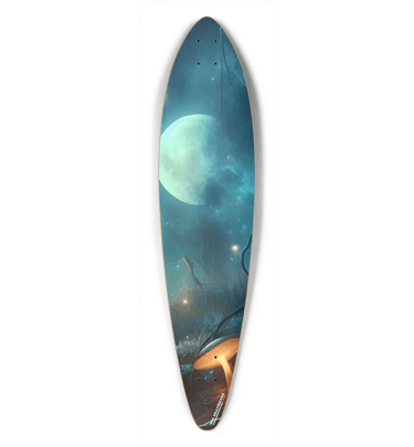 moon forest pintail longboard skateboard