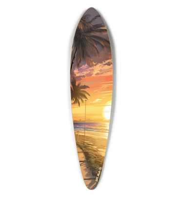sidewalk surfer longboard skateboard
