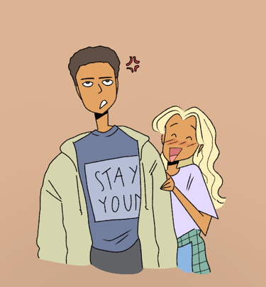 a man and woman standing next to each other. Diane Mulolo Faida