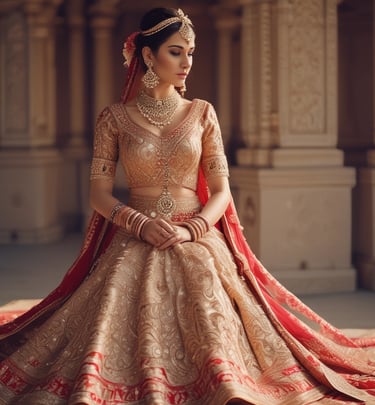 A multi-level shopping mall decorated festively with red and gold reindeer and stars hanging from the ceiling. Various shop fronts, such as Puma, Shree Balaji Diamond, and others, are visible. People are shopping and walking along the balconies. There are advertisements for Budweiser and LG.
