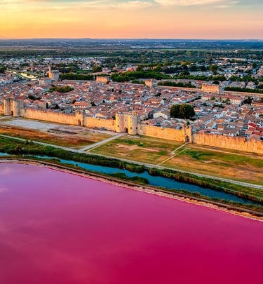 la cité médiévale d’Aigues-Mortes. La cité fortifiée la mieux préservée de France