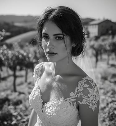 a woman in a wedding dress with a veil Peppe Nitto