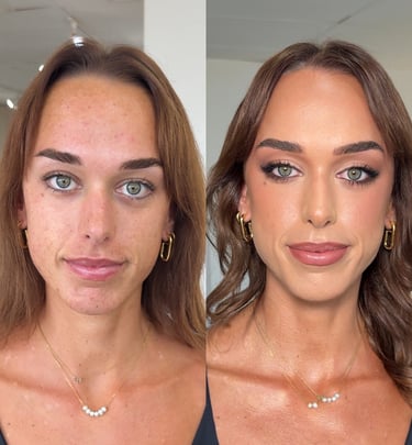 before and after makeup gold coast