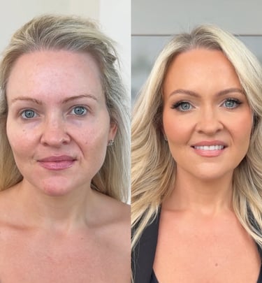 before and after makeup gold coast