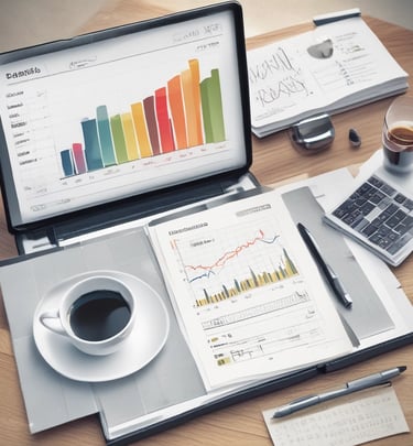 Photo of the Orla Tecnologia team collaborating in a modern office with ocean-themed decor.