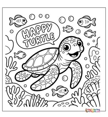 turtle outline drawing preschool pet printable