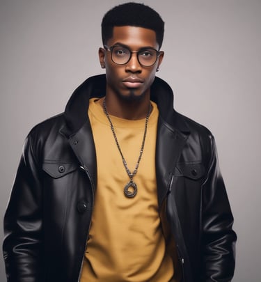 A sophisticated AI portrait blending classic portraiture style with modern digital artistry for a luxury feel.