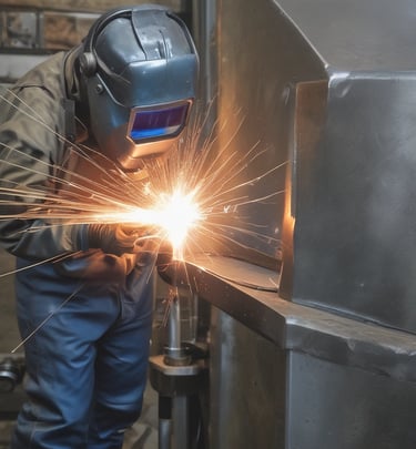 Steel structure framework for a building under construction at Ferindustry site