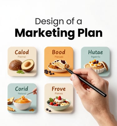 Social media manager scheduling posts on a laptop with coffee and notes nearby