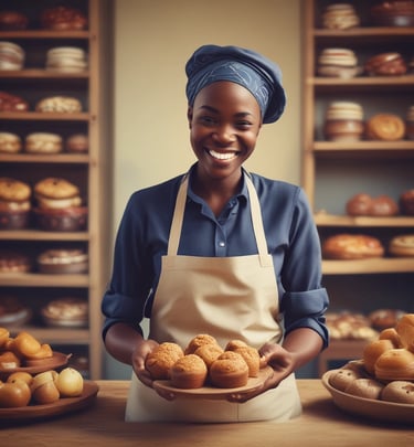 Photo of Sayele team collaborating in a modern office with blue and gold accents
