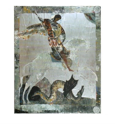 icono de natalia kirillova sanjorge y el dragón