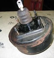 brake booster prior to rebuild triumph tr6