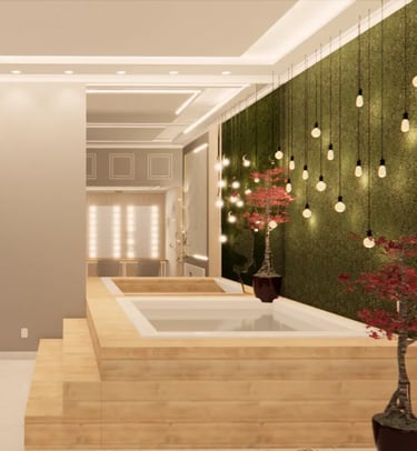 hidromassagem em banheiro interiores