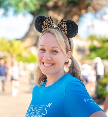Emily Brisson pictured at Disney's Animal Kingdom® Park.