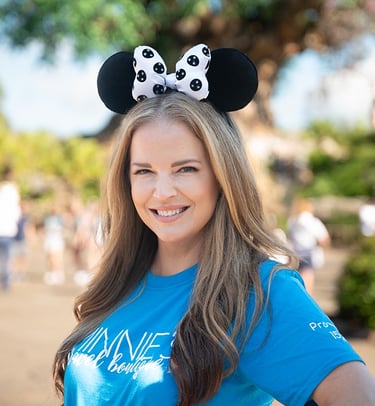 Kristen Cubbage pictured at Disney's Animal Kingdom® Park.