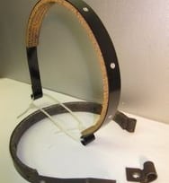 Custom Fabricated Tractor Brake Bands lined by the Industrial Brake Experts at 260-426-3331