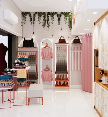 loja de roupas franquias interiores