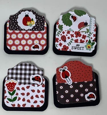 Lady Bug Hidden Paper Clips