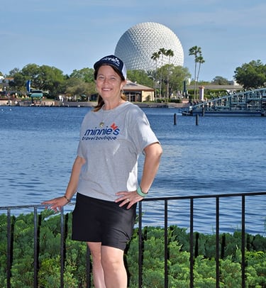 Heather Alto pictured inside EPCOT® at Walt Disney World®.