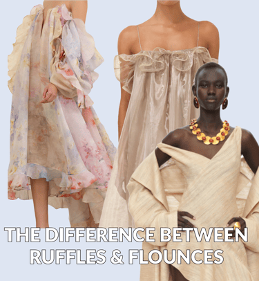 difference between ruffles and flounces