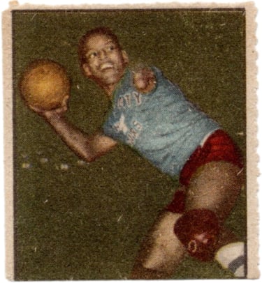 1951 Didasco Albosport #616 Boid Buie Stamp Harlem Globetrotters Basketball Card One-armed legend