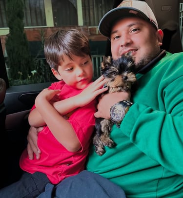 Cachorro recién adoptado