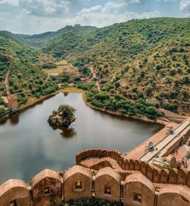 Lake view from Jaigarh Fort Jaipur