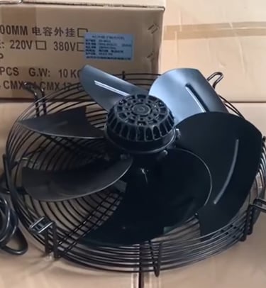 Air compressor fan with low-noise design to enhance airflow and ensure stable operation