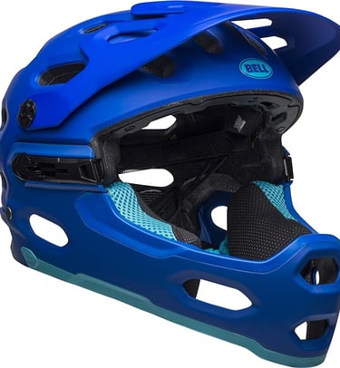 Bell super 3R Mips helmet blue