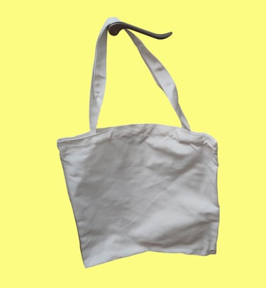 A photo of a luxury linen tote bag for personalisation