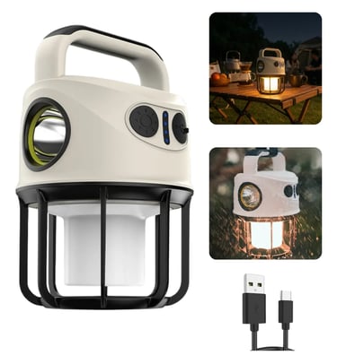 lanterna portátil acampamento recarregável