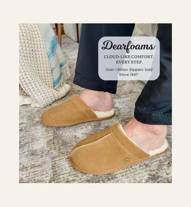 Dearfoams Men's Bradford Genuine Suede House Shoe Scuff Slipper Chestnut2 
