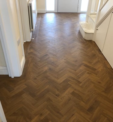 LVT Herringbone and Border