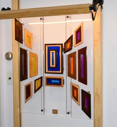 TIMES SQUARE easel pic-art supports-bar light-richWOODart.com-34"x36" 32 lbs.+