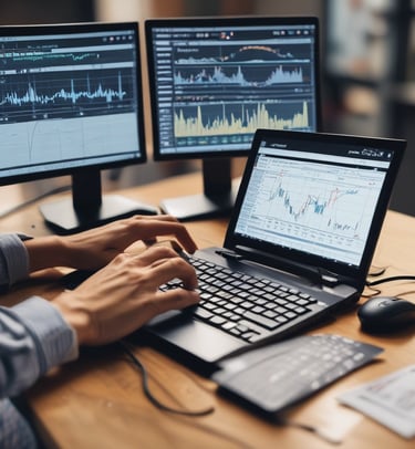 Close-up of BTC Momentum indicator chart showing momentum signals on dark theme