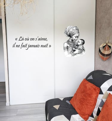 Décoration porte de placard