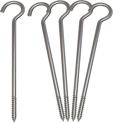 ground stakes with hook