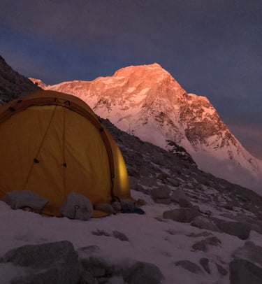 Sunrise over the mountain