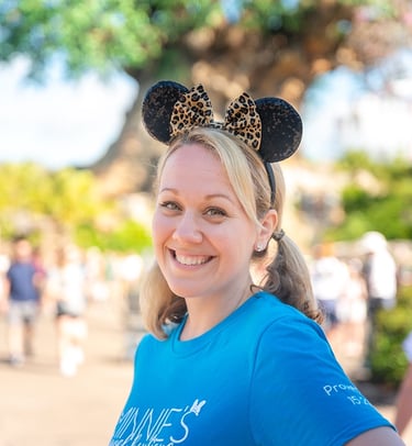 Emily Brisson pictured at Disney's Animal Kingdom® Park.