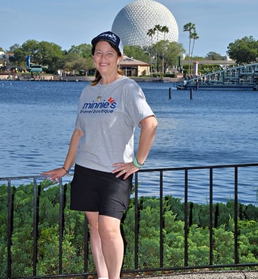 Heather Alto pictured inside EPCOT® at Walt Disney World®.