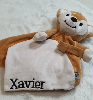 This is a Riff Raff sleep toy that has been personlised with a child name 