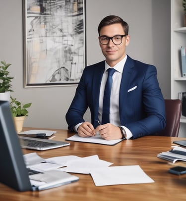 a cardboard box with a picture of a man's face