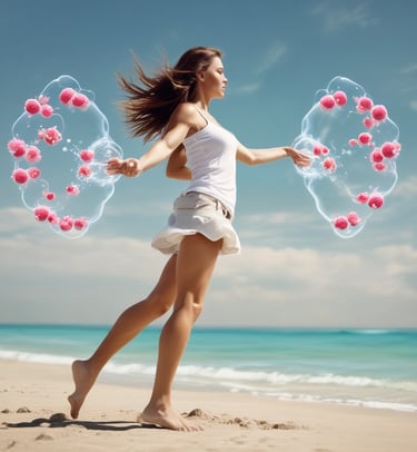 black bicycle handle bar in tilt shift lens