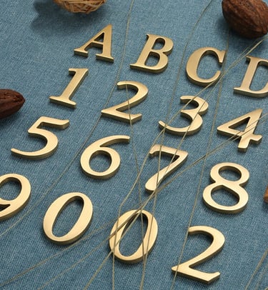 a number of wooden letters that are on a table