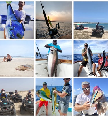 ATV fishing excursions Turtle excursions Sport fishing on Maio Island